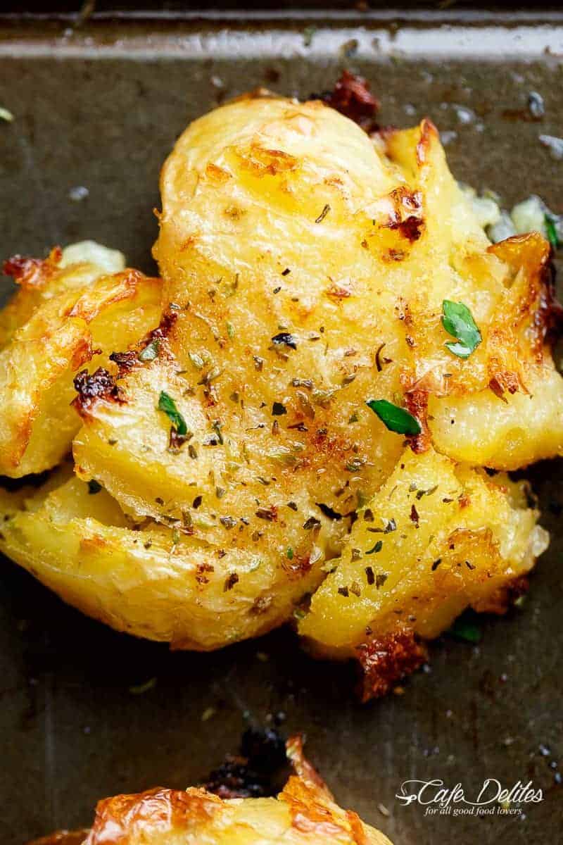 Master Crispy Greek Lemon Smashed Potatoes: Fluffy & Golden