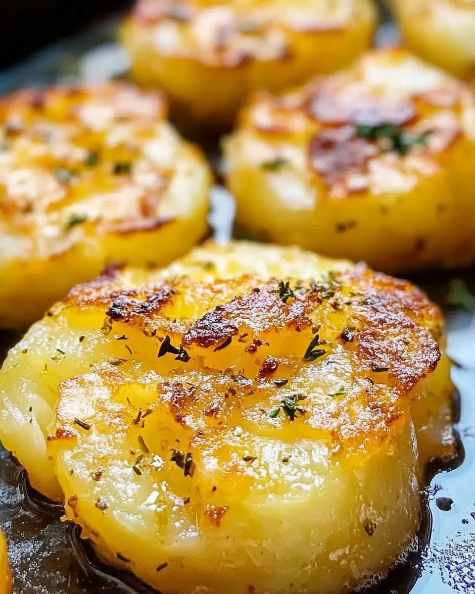 Zesty Mediterranean Perfection: Crispy Greek Lemon Smashed Potatoes